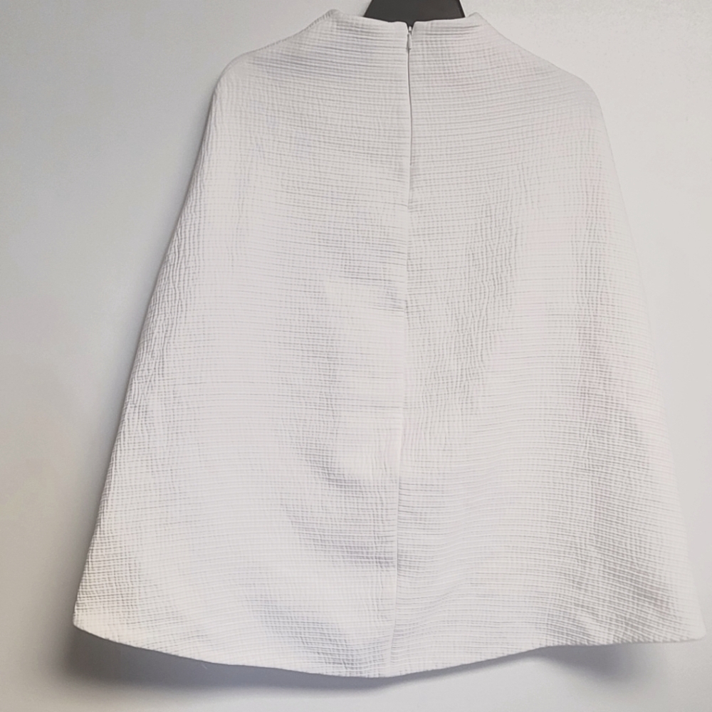 Rosie Assoulin White Textured Long Sleeve Top - Picture 6 of 10